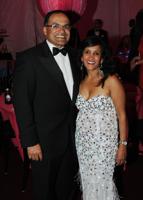 The Chicago Zoological Society's "Around the Whirl in 80 Years" event attendees Rajeev and Tanuja Rathi of Oak Brook