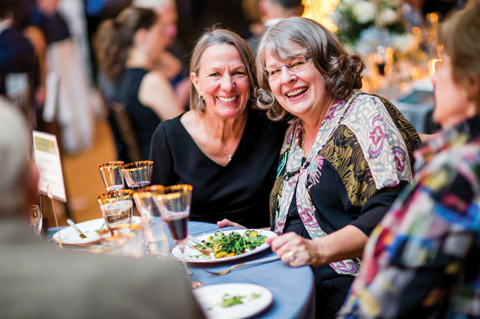 Growing Brilliantly Dinner at The Morton Arboretum in Lisle: Mary Ann Anderson of Lisle and  Sandy Becky of Wheaton